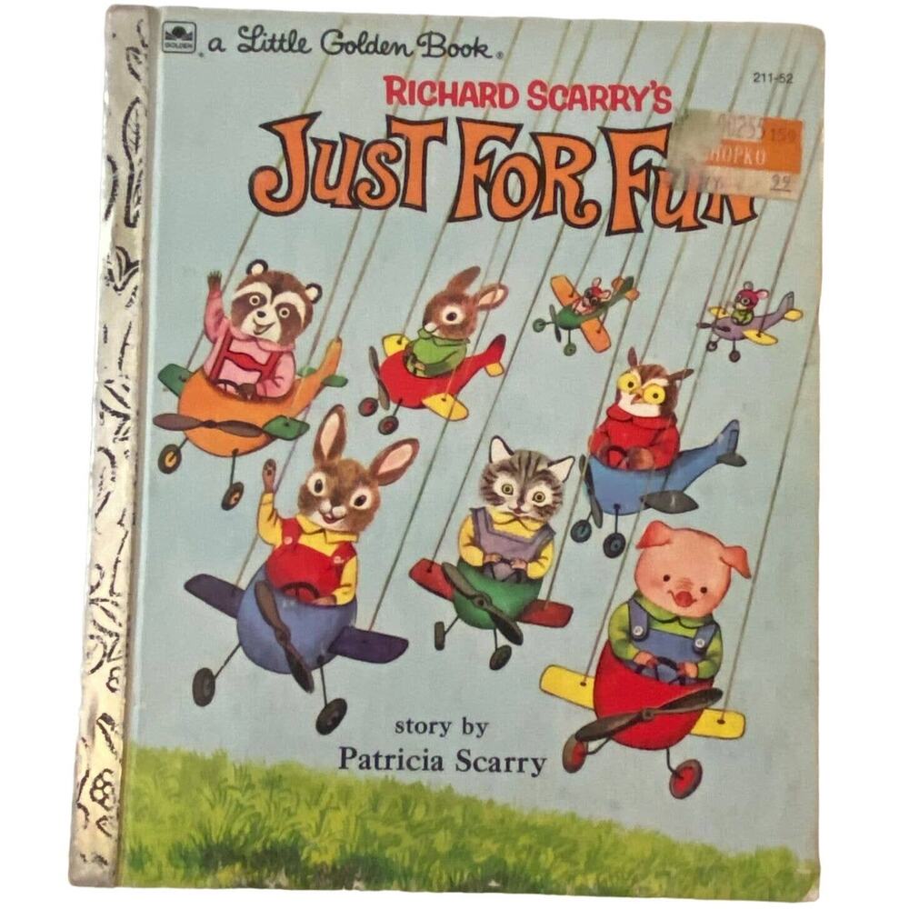 Little Golden Book Richard Scarrys Just For Fun 1960 Hardcover